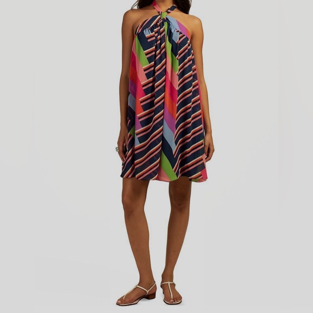 Trina Turk Racquet Club Halter Tie Dress